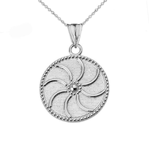 Element Shine Jewelry - Sterling Silver Armenian Eternity Pendant Necklace